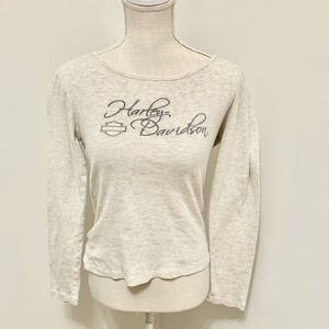 Y2k Harley Davidson Long Sleeve Tee M 6/8